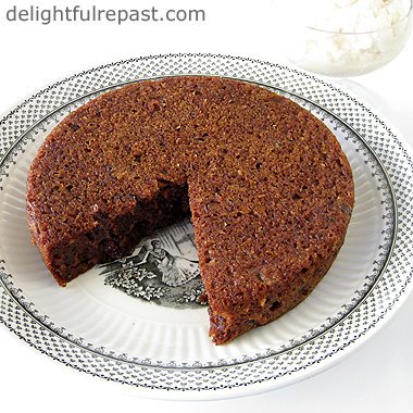 Steamed Persimmon Pudding with Brandy Butter Hard Sauce / www.delightfulrepast.com