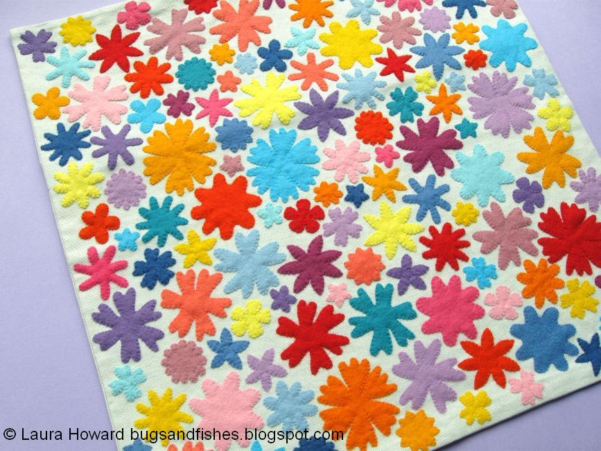 Bugs And Fishes By Lupin How To Felt Flower Cushion Pillow