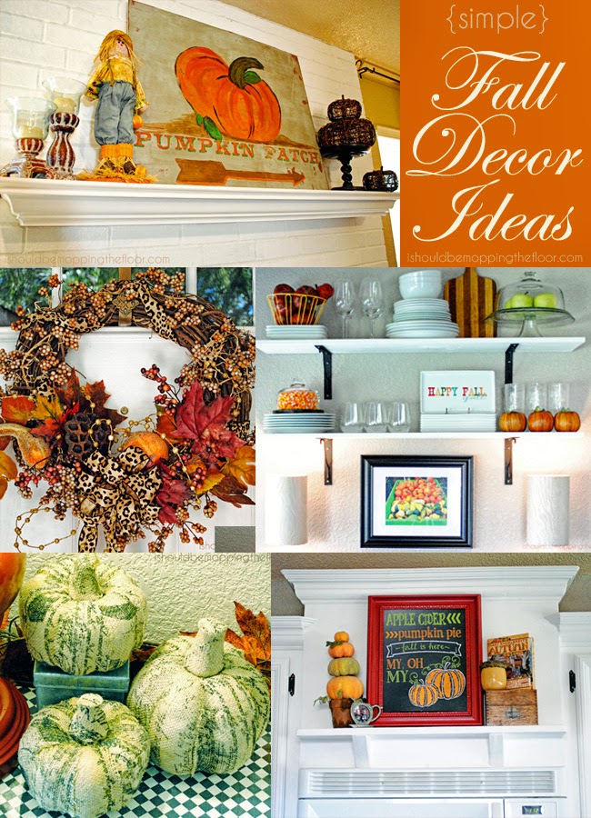 Our Fall Home Decor i should be mopping the floor