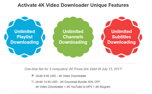 4k Video Downloader Pricing