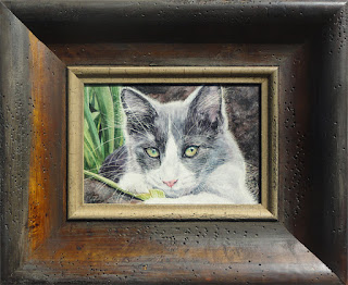 framed Just Jasper painting by Judy Lavoie
