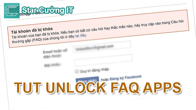 Hướng Dẩn Unlock Tài Khoản Bị FAQ Apps