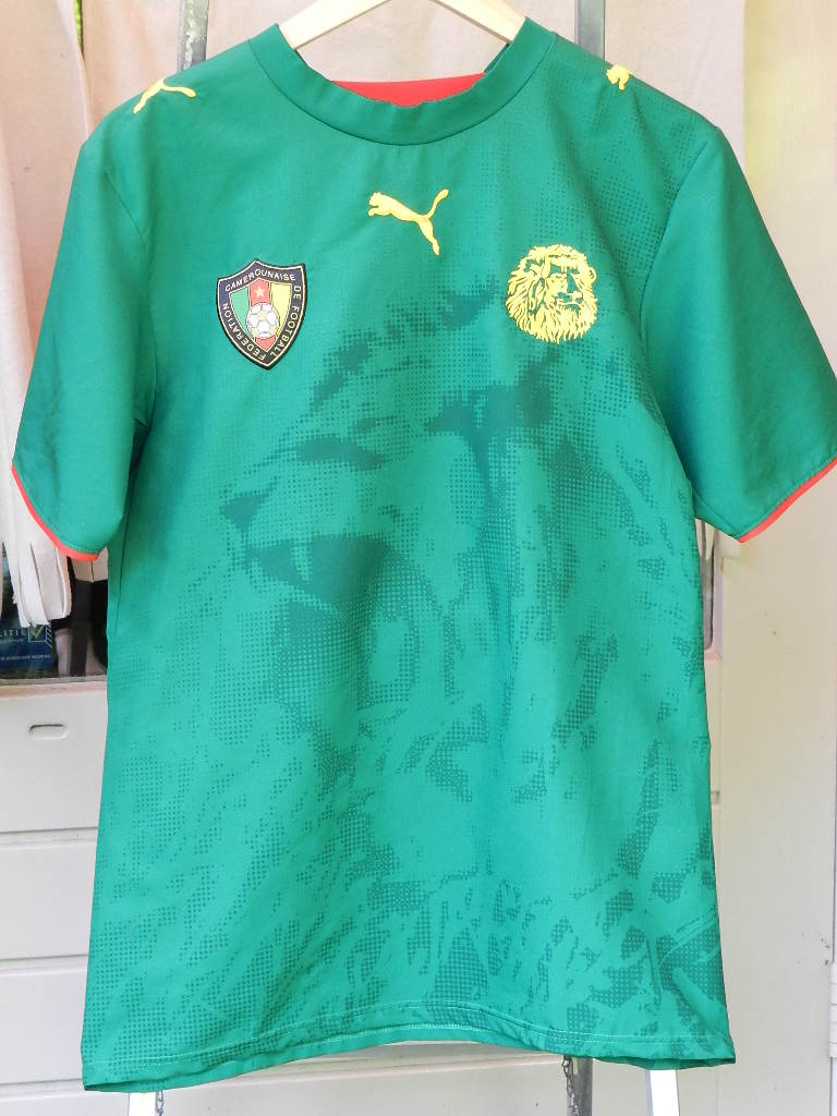 Short De Football Cameroun - Taille XL - Blanc - Coton/polycoton - Neuf Avec étiquettes