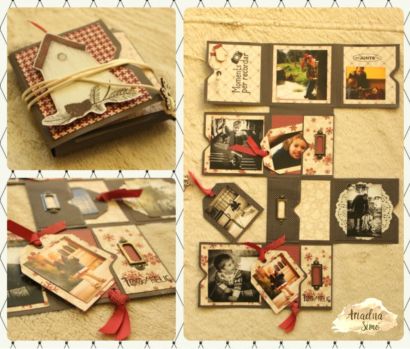 Arte, Artesania y Manualidades Vídeo Tutorial Mini Álbum Fold de