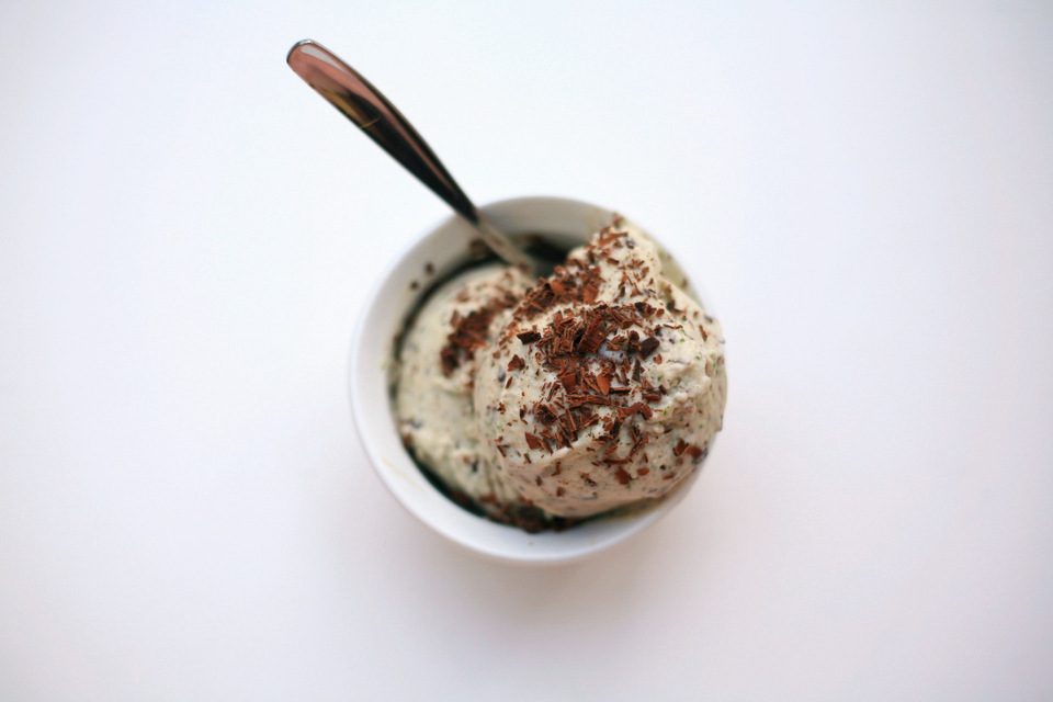 Honey basil chocolate chip coconut milk ice cream recipe! / Create / Enjoy