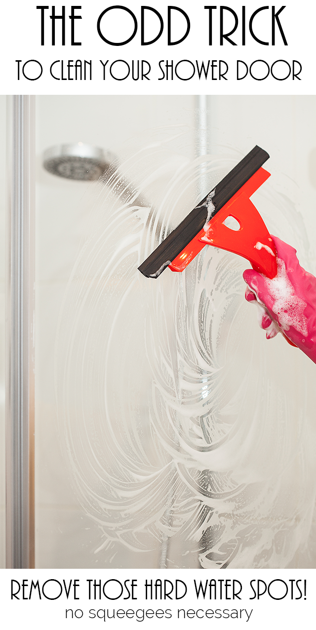 I can't believe this works! You won't believe what she uses to clean her shower door!