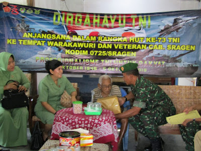 JELANG HUT TNI, KODIM SRAGEN ANJANGSANA WARAKAWURI DAN VETERAN
