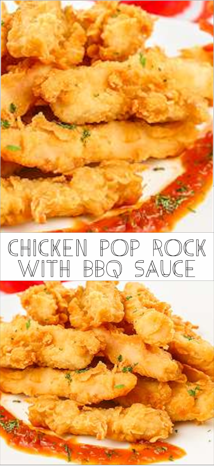 Chicken Pop Rock with BBQ Sauce Floats CO