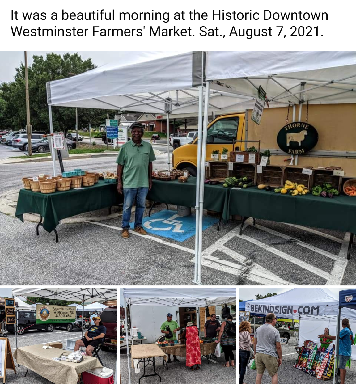 Dayhoff Westminster Historic Downtown Westminster Farmers' Market