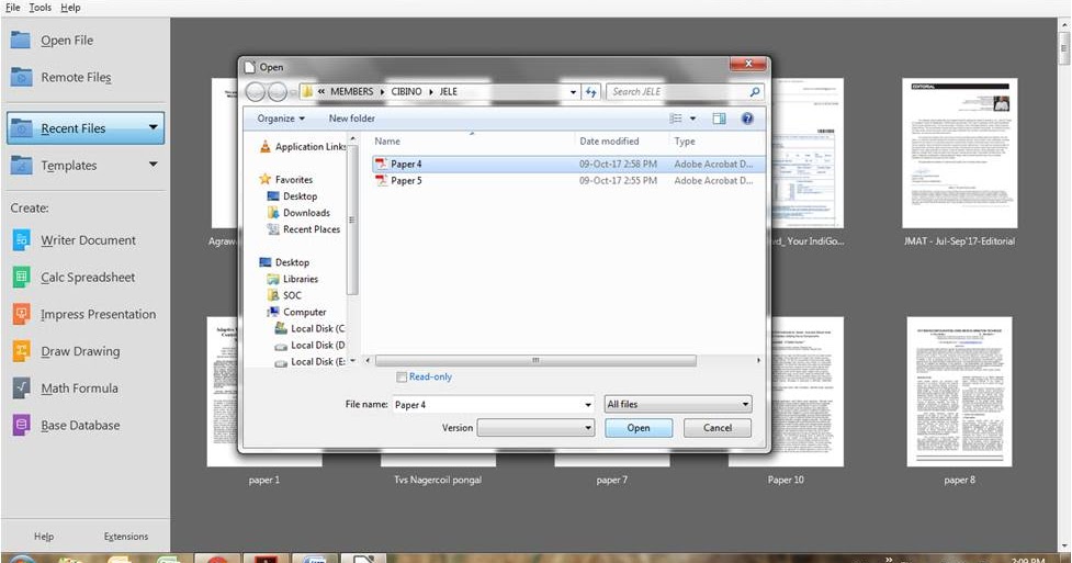 How to combine pdf files in LibreOffice?
