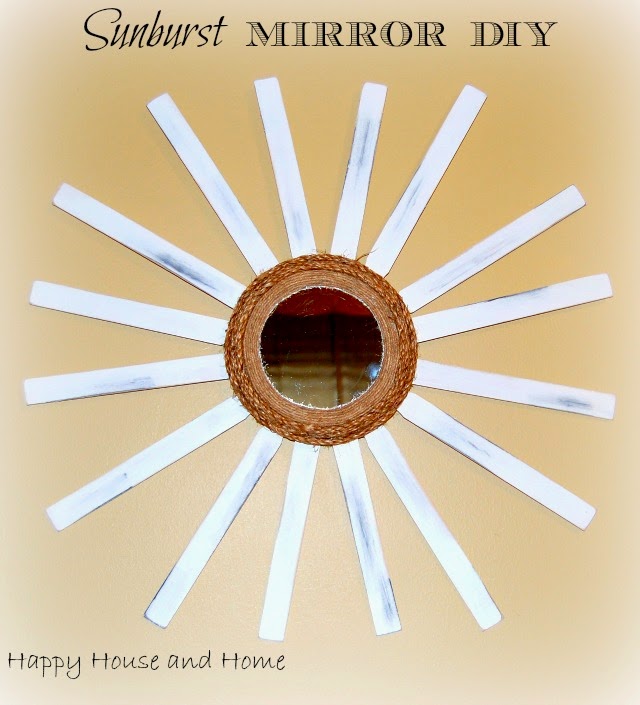 Happy House and Home Dollar Store Sunburst Mirror (and Craft Contest)