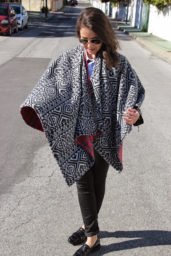 diy poncho reversible como hacer patrones gratis