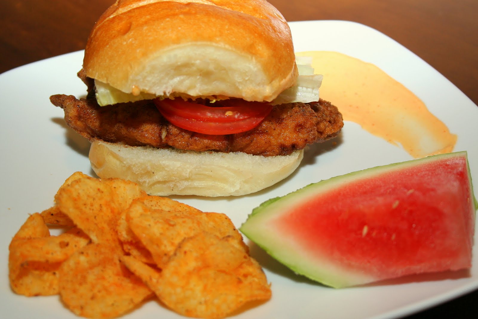 Searing Flame Pan Fried Grouper Sandwich with Sriracha Mayo