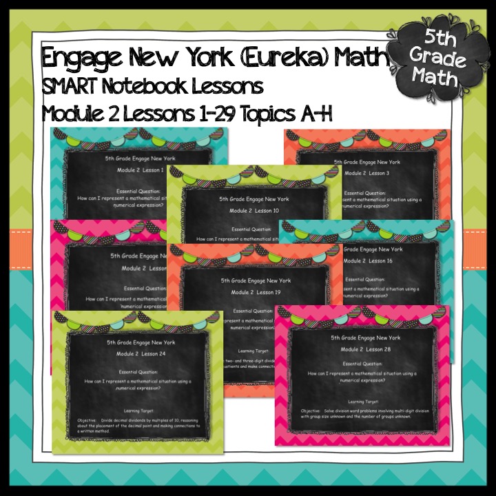 5th Grade Graphics Engage New York (Eureka) Math BUNDLES
