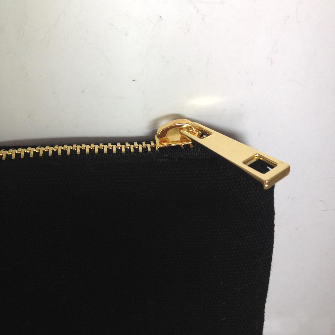 hangoverkitsol 10oz cotton canvas cosmetic bag with gold zip unisex