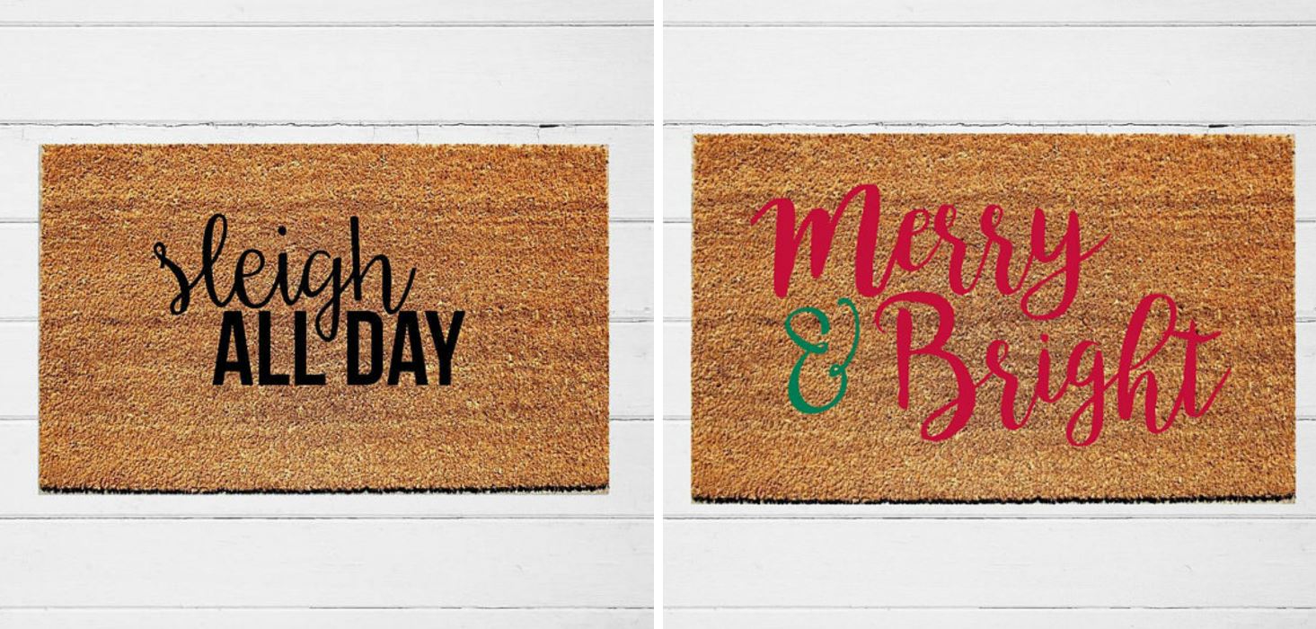 Girl Talk 8 Favorite Christmas Doormats On Etsy