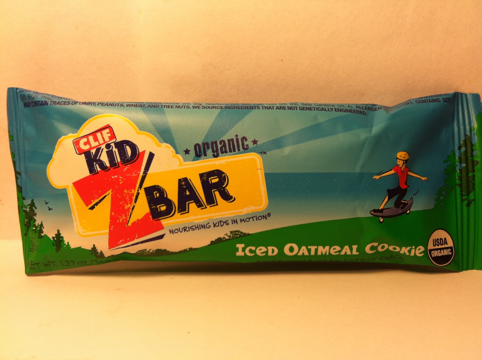 Crazy Food Dude Review CLIF Kid Z Bar Iced Oatmeal Cookie Bar