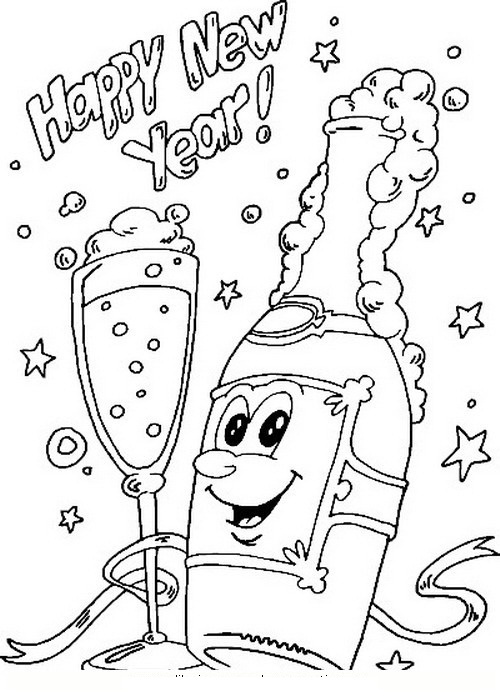 years eve coloring pages 2015 for girls - photo #9