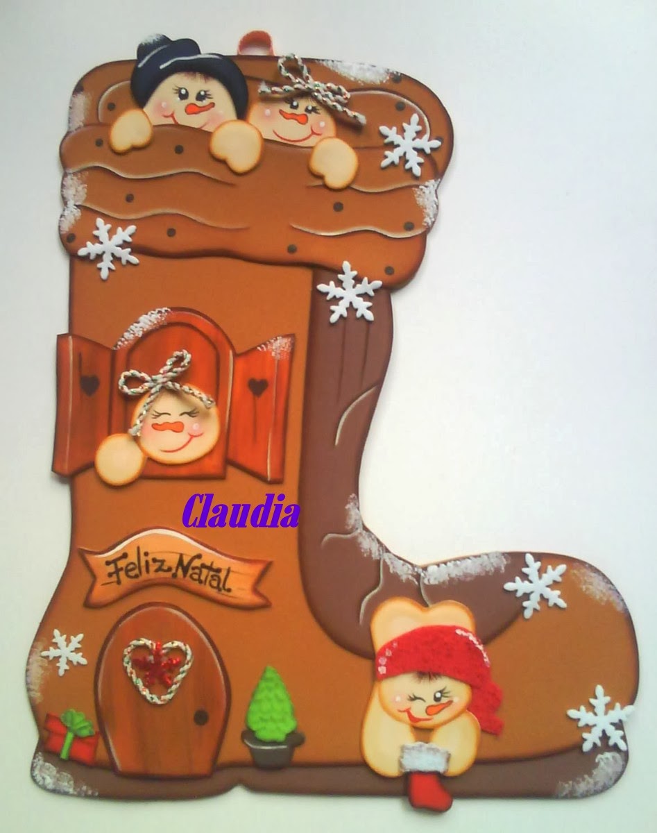 lindas manualidades: Bota navideña en foamy