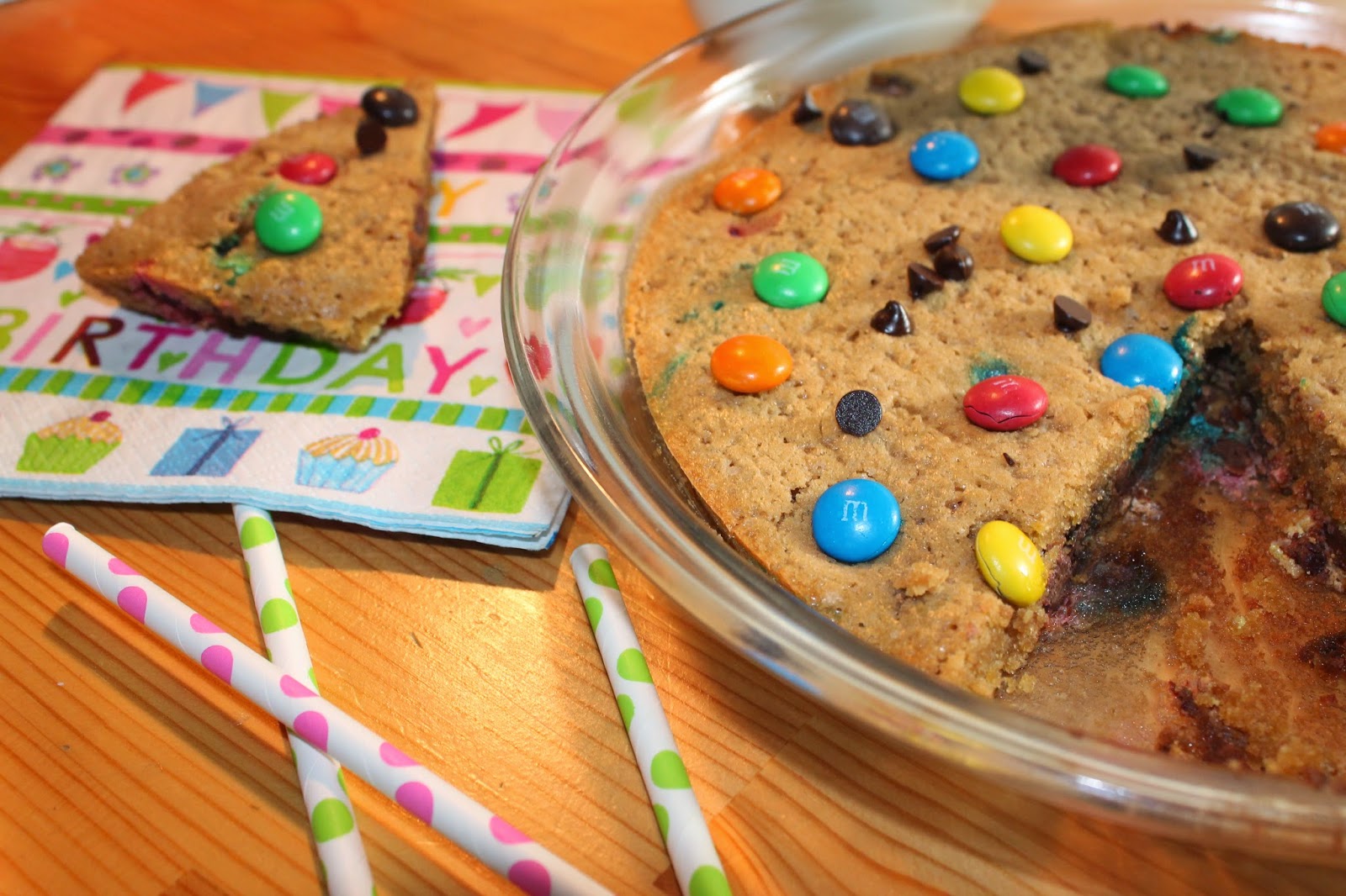 Sweet tooth M&M's giant cookie