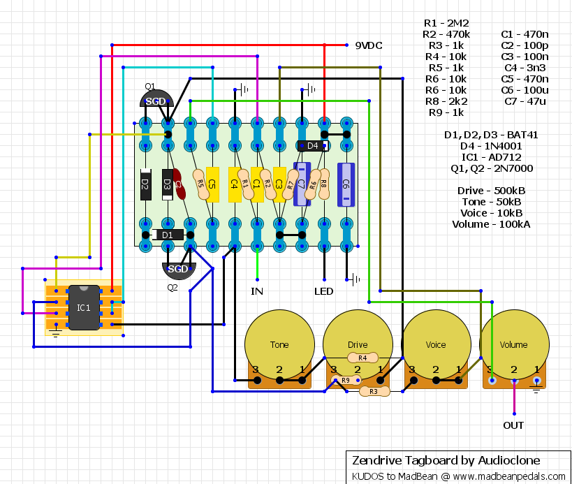 StompBoXed - The Guitar Pedal Builders Repository: Zendrive / Zen Drive