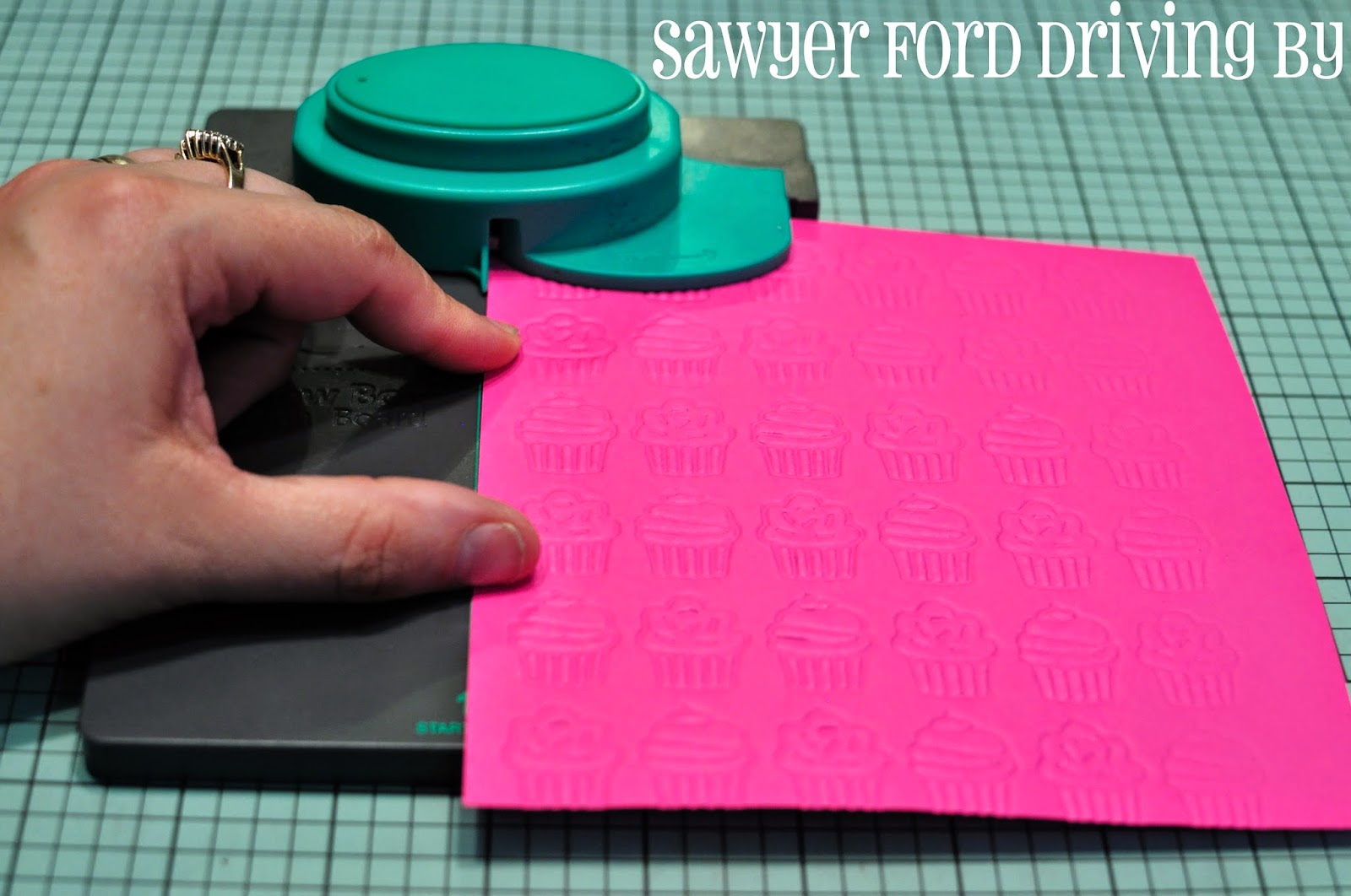 Sawyer Ford Driving By WRMK Pillow Box Punch Board