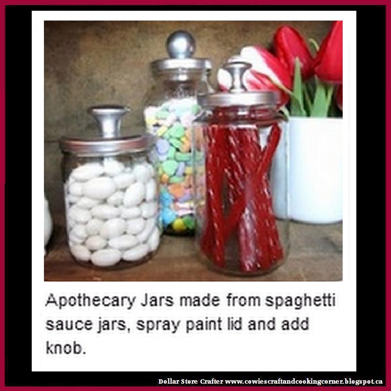 Dollar Store Crafter DIY Apothecary Jars )