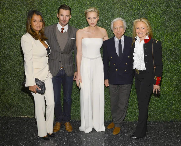 Princess Charlene attended the 'To Catch A Thief' Ralph Lauren screening celebrating the Princess Grace Foundation