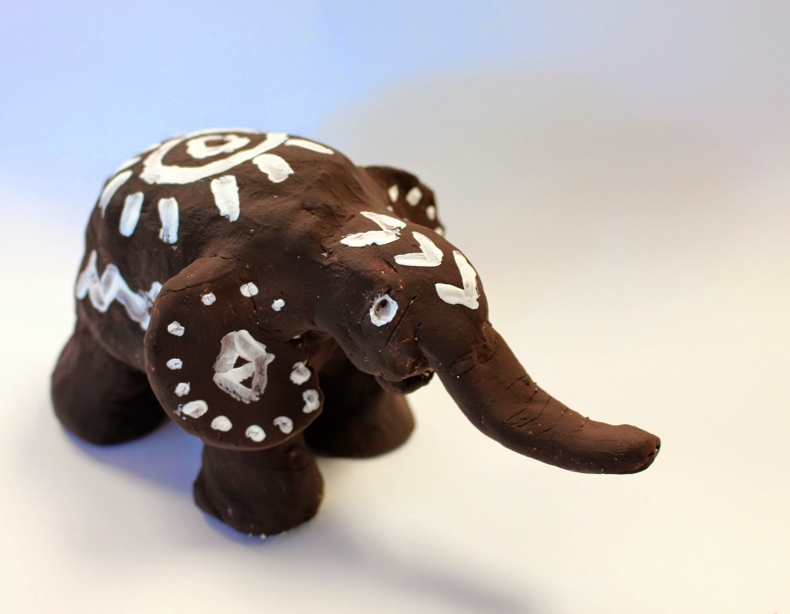 Art. Eat. Tie Dye. Repeat. Clay Elephants