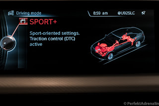 bmw sport adaptive if suspension mode idrive display f32 taken above