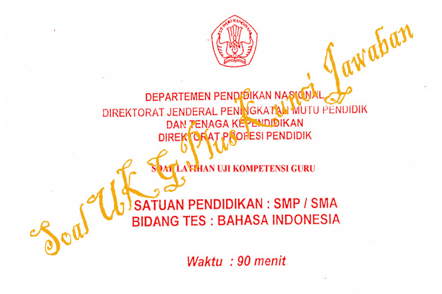 Download Soal Uji Kompetensi Pengawas Sekolah Lengkap Dengan Kunci Jawaban Pdf Administrasi File Guru