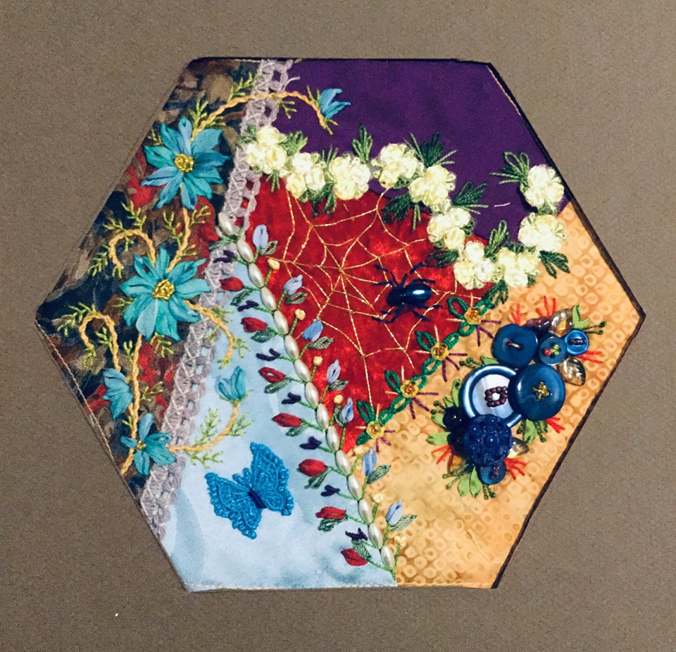 Crazy Quilt Journal Project Margaret Rolfe,Australia