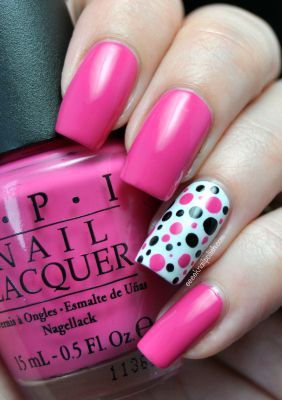 Fashion And Beauty Tips: Cute Polka Dot Nail Art Designs