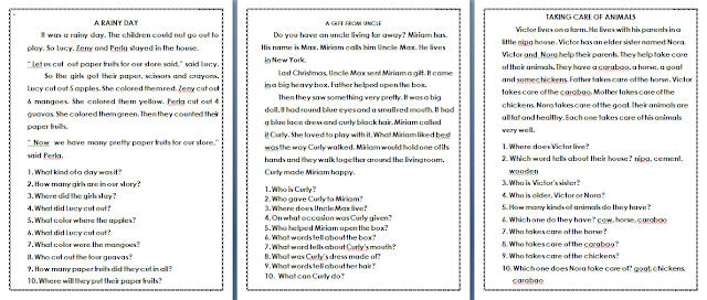 Developing Reading Power Grade 3 Exercise 1-20 - DepEd LP's