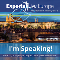 Speaking at Experts Live 2019