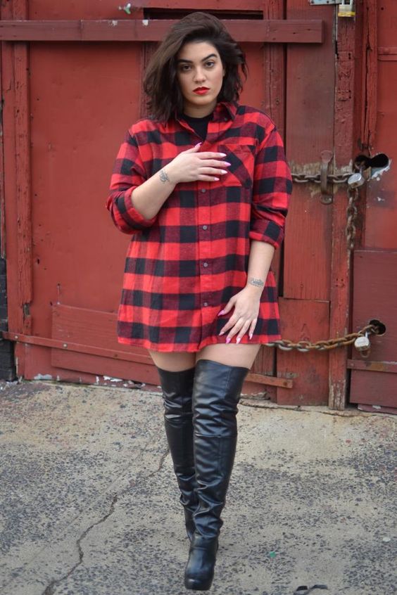 thigh high boots for thick girls