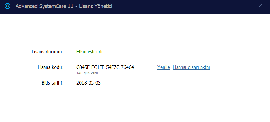 advanced systemcare ultimate 11 lisans kodu advanced systemcare ultimate 11 lisans kodu