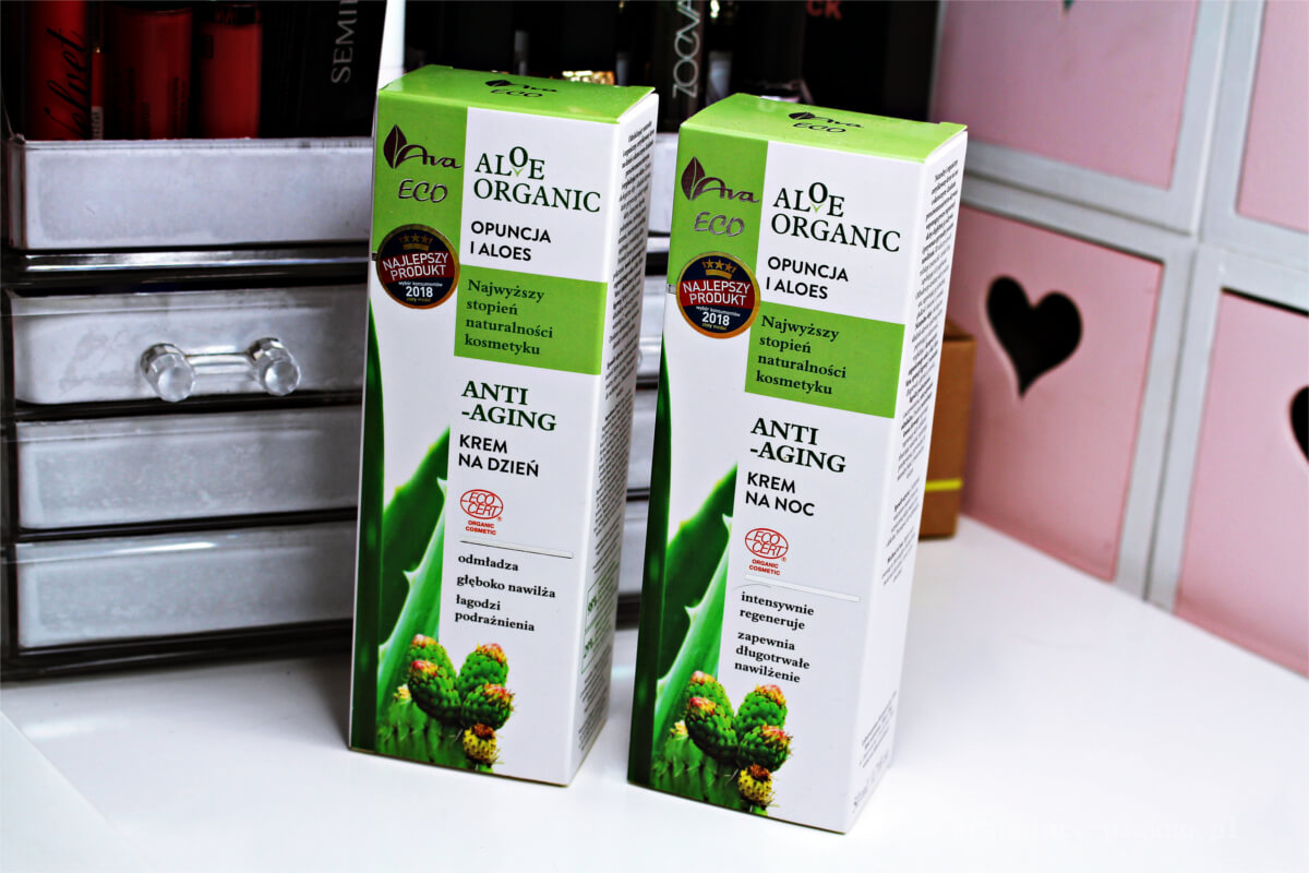 Ava Aloe Organic Krem na dzień anti-aging oraz Krem na noc z aloesem anti-aging