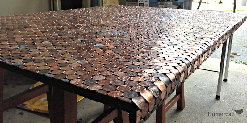 How to Make a Desk Using Pennies
