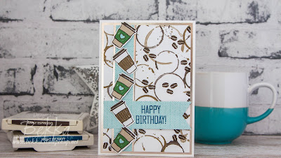 Coffee Lover's Birthday Card featuring the Coffee break Suite from Stampin' Up! UK - purchase it here