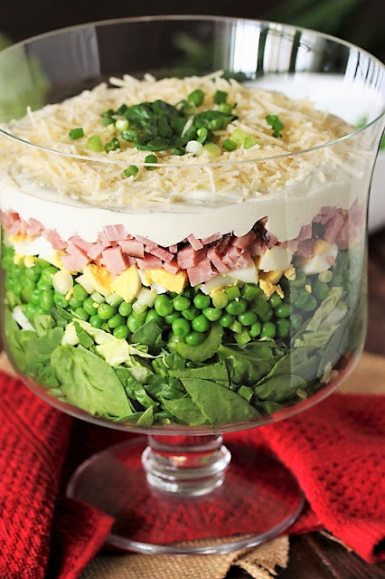 Make-Ahead Layered Spinach Salad Image
