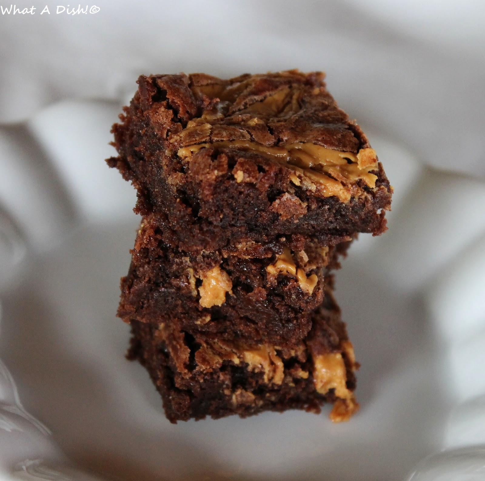 What A Dish! Easy Peanut Butter Brownies
