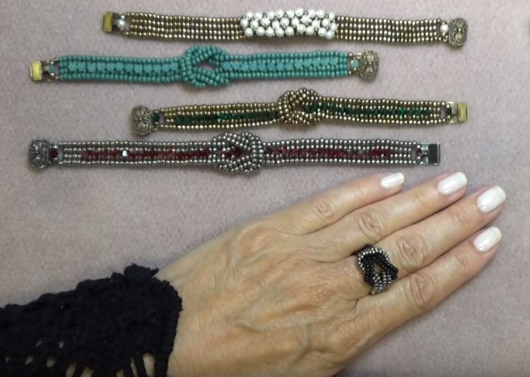 Beaded Knot Bracelet and Ring Tutorials / The Beading Gem