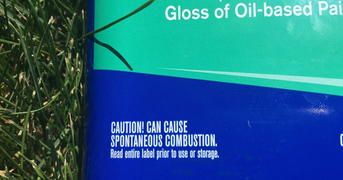 Davy's Blog Spontaneous Combustion of Linseed Oil