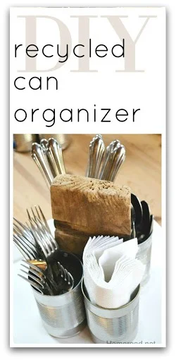 Can organizer with overlay