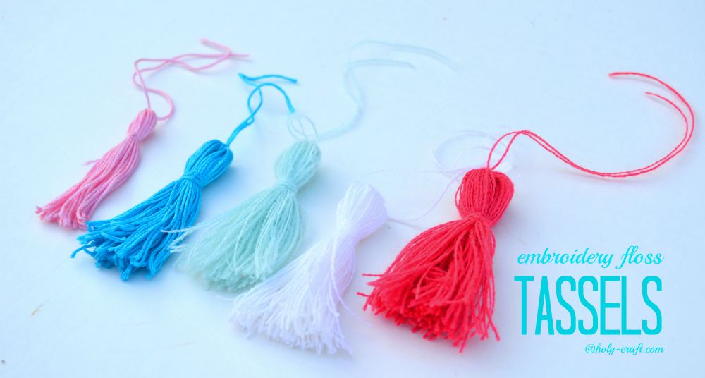 How to make embroidery floss tassels