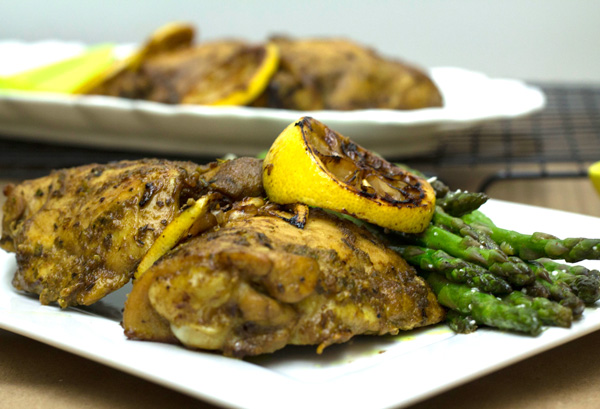 HomeMadeZagat.com - A flavorful entree of chicken marinated in a curry base and baked to perfection