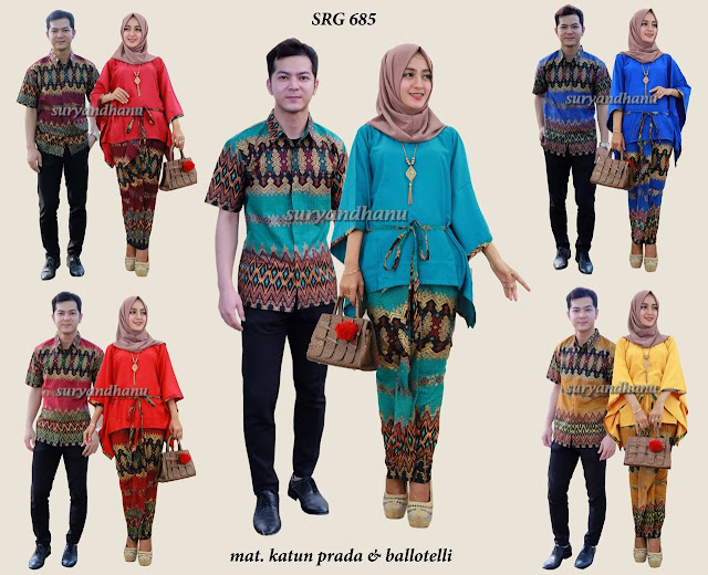 model baju gamis batik