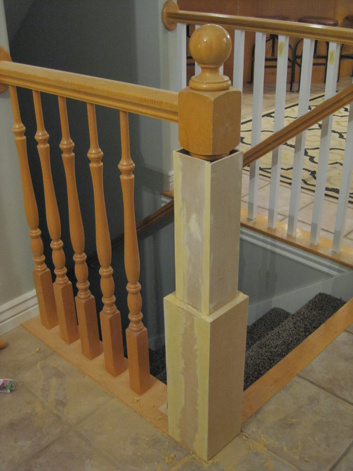 TDA decorating and design DIY Stair Banister Tutorial Part 1