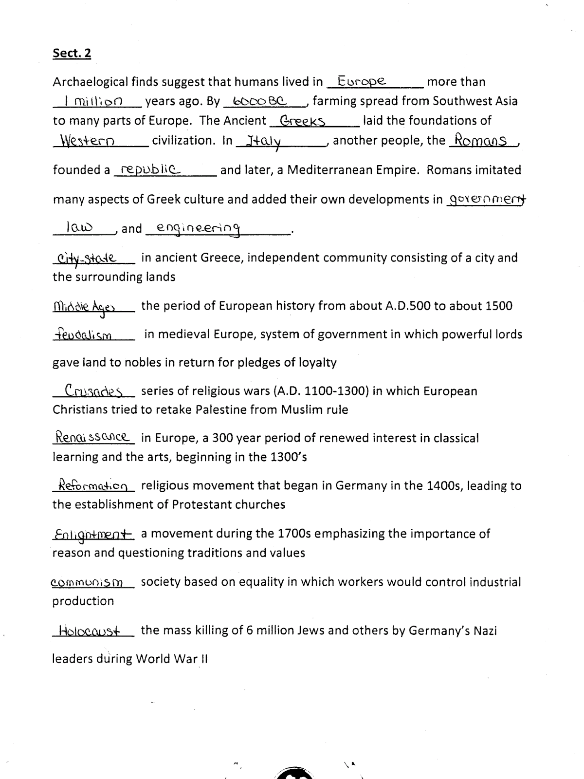 Mr. E's World Geography Page World Geography 2017 Chapter 13 Human